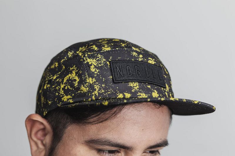 Black Nobull 5-Panel Hat (PRIDE) Men's Hats | CA K1618O